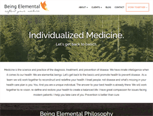 Tablet Screenshot of beingelemental.com